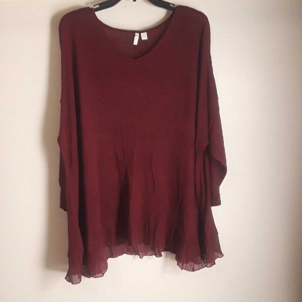 ruffle hem sweater